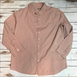 J. Jill Dusty Pink Button Down Shirt